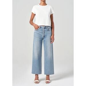 AGOLDE Ren Jean Size 31 Disclosure Light Wash Wide Leg Denim